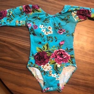 Boutique Floral Gymmastics Leotard, size 2T